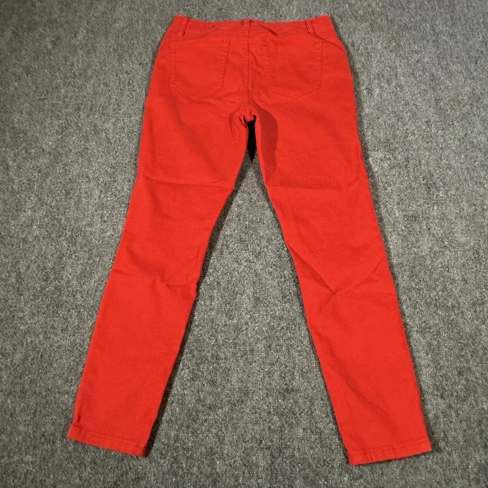 Artisan NY Womens Red Skinny Jeans‎ Mid Rise Slim Fit Pants Size 6